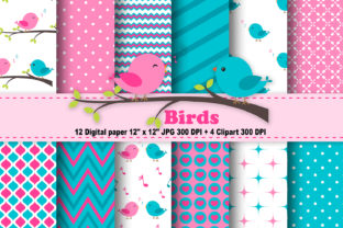 Birds Digital Paper: A Practical Resource for Crafters and Designers