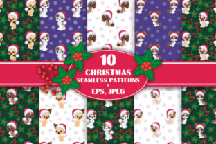 Cute Puppies, Seamless Christmas Patterns: Where Heartfelt Design Meets Professional Efficiency