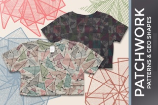 Geometric Patterns Flower Elements: Hand-Drawn Texture Meets Precision Design