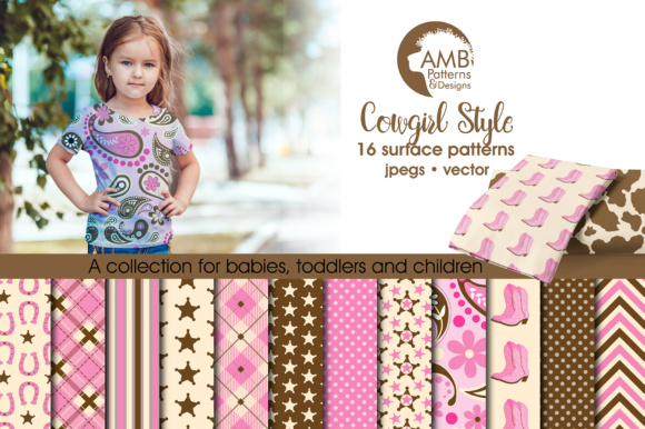 Girl Cowboy Pattern AMB: A Thoughtful Look at This Cowgirl-Themed Scrapbooking Paper Collection