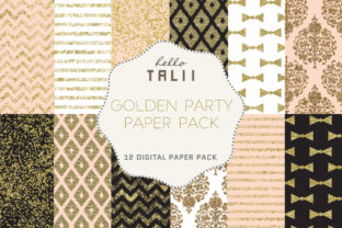 Golden Party Digital Paper