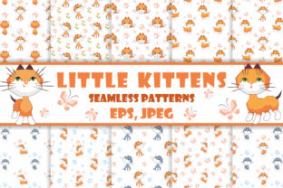 Little Kittens Seamless Patterns
