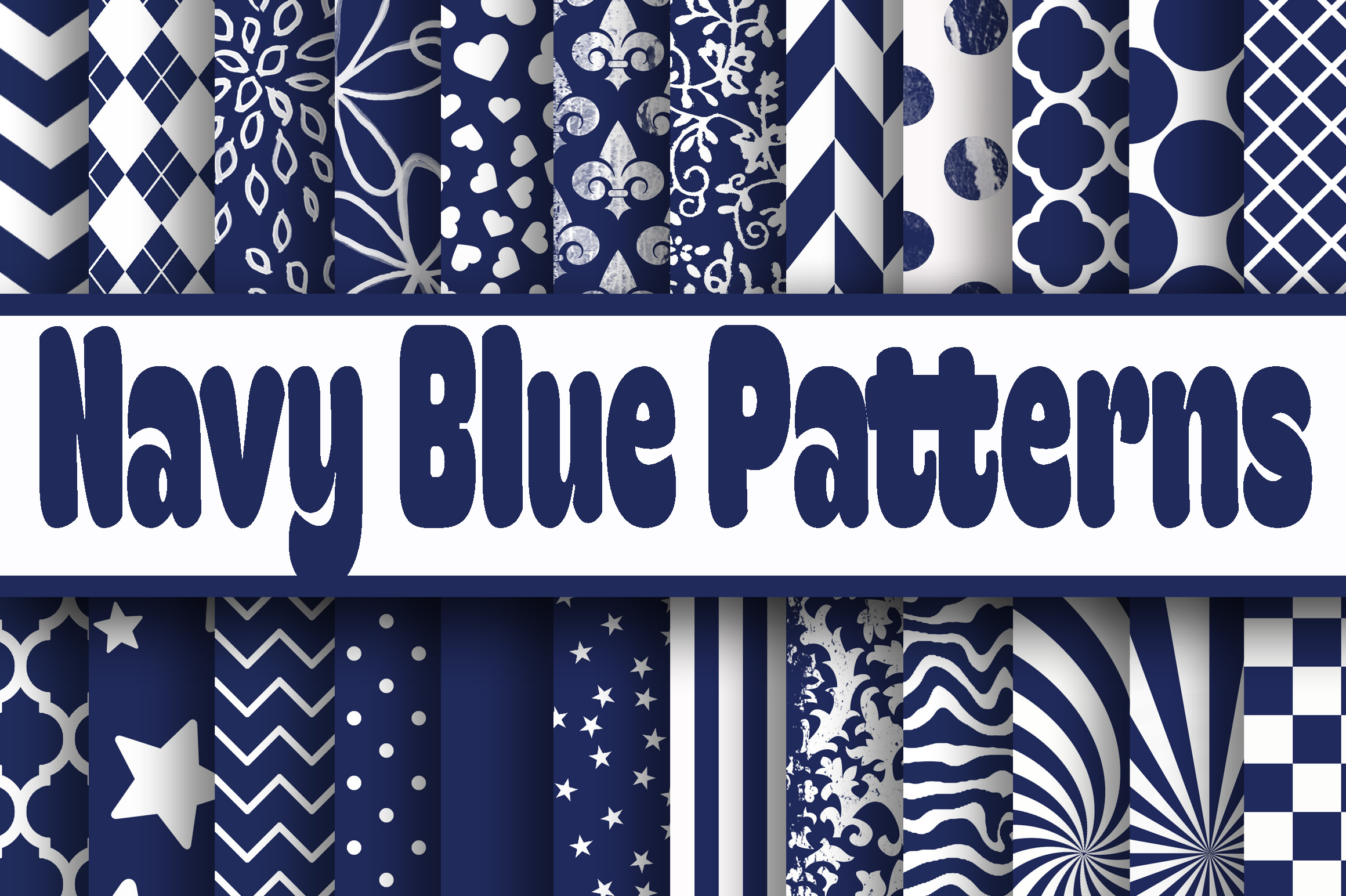 Navy Blue Patterns Digital Paper: A Strategic Creative Asset for Modern Professionals