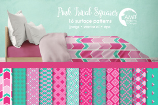 Pink and Teal Geometric Papers: Versatile, Feminine, and Designed for Real Creativity