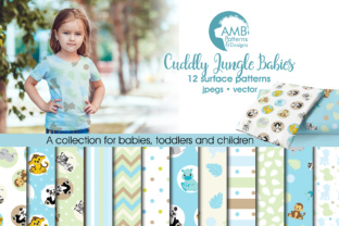 Safari Papers: Soft Pastel Jungle Animal Digital Papers for Thoughtful Design Work