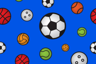 Seamless Pattern Sport Ball